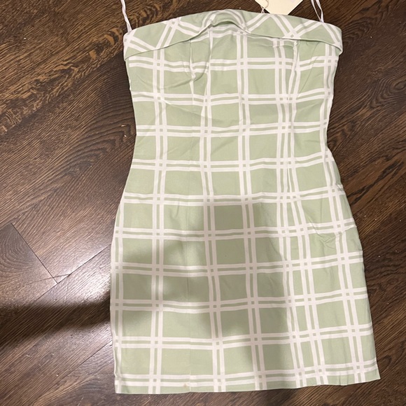 Peppermayo Exclusive - Love My Way Tube Dress - Sage Check - Picture 9 of 9